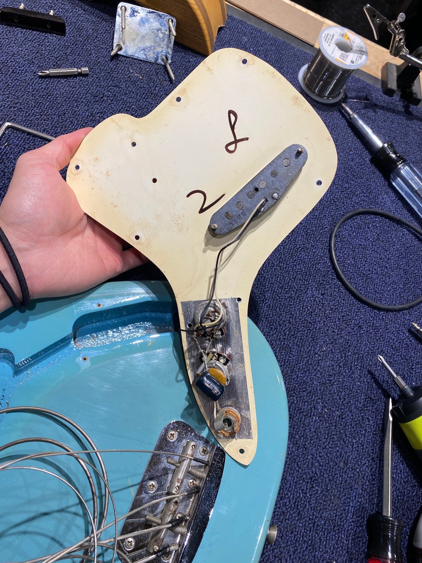 Fender Music Master Bass Blue 1971