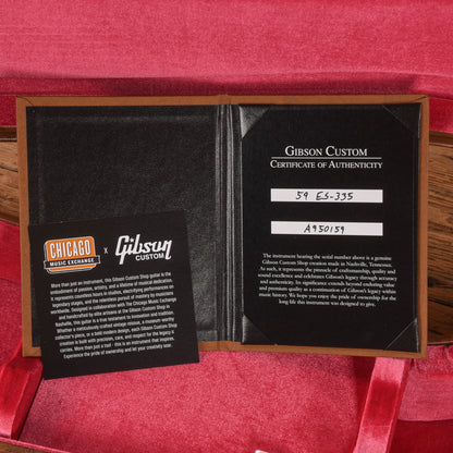 Gibson Custom 1959 ES-335 "CME Spec" w/Ebony Fingerboard & Custom "S" Buckers Double Gold 2025