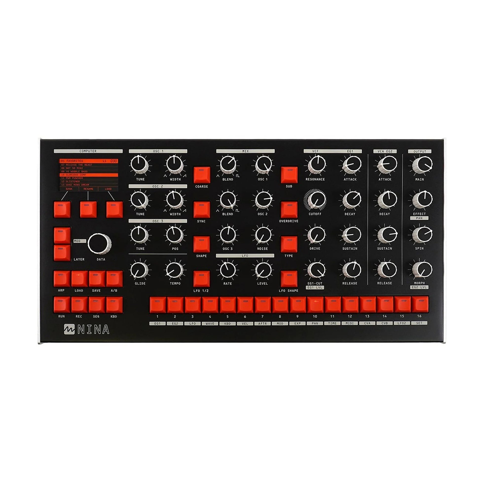 Melbourne Instruments Nina 12 Voice Analog Polyphonic Desktop Synthesizer Keyboards and Synths / Synths / Digital Synths