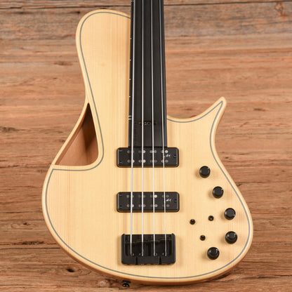 Meridian Mojo 4 Fretless Natural Bass Guitars / 4-String