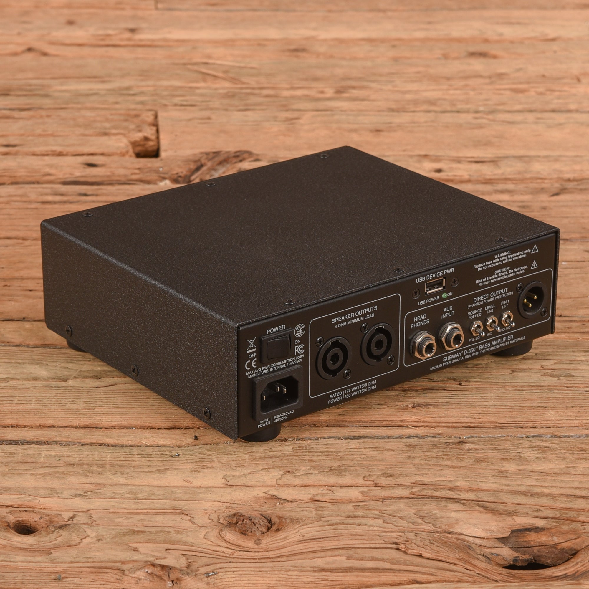 Mesa Boogie Subway D-350 Ultra-Compact 350-Watt Bass Amp Head Amps / Bass Amps / Bass Cabinets