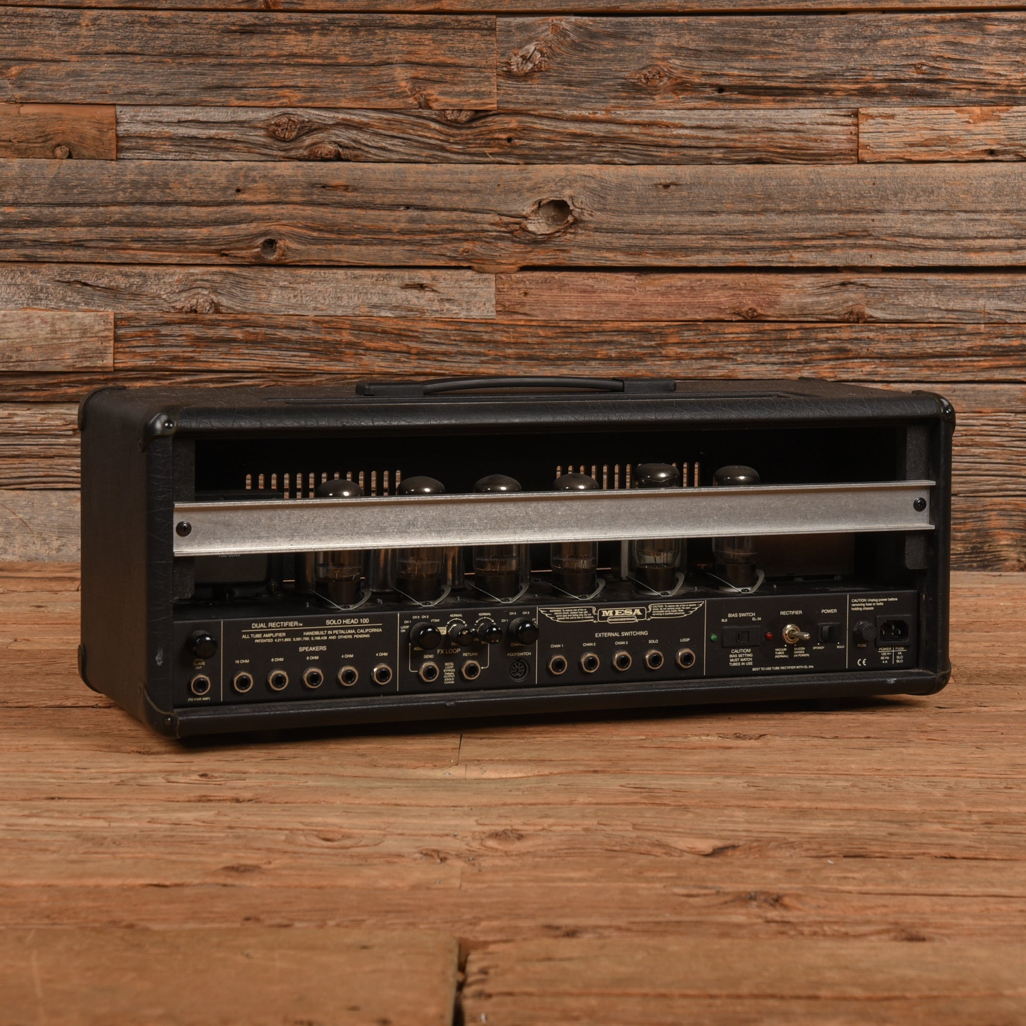 Mesa Boogie Dual Rectifier Solo Head 3-Channel 100-Watt Guitar Amp Head Amps / Guitar Amps / Guitar Cabinets