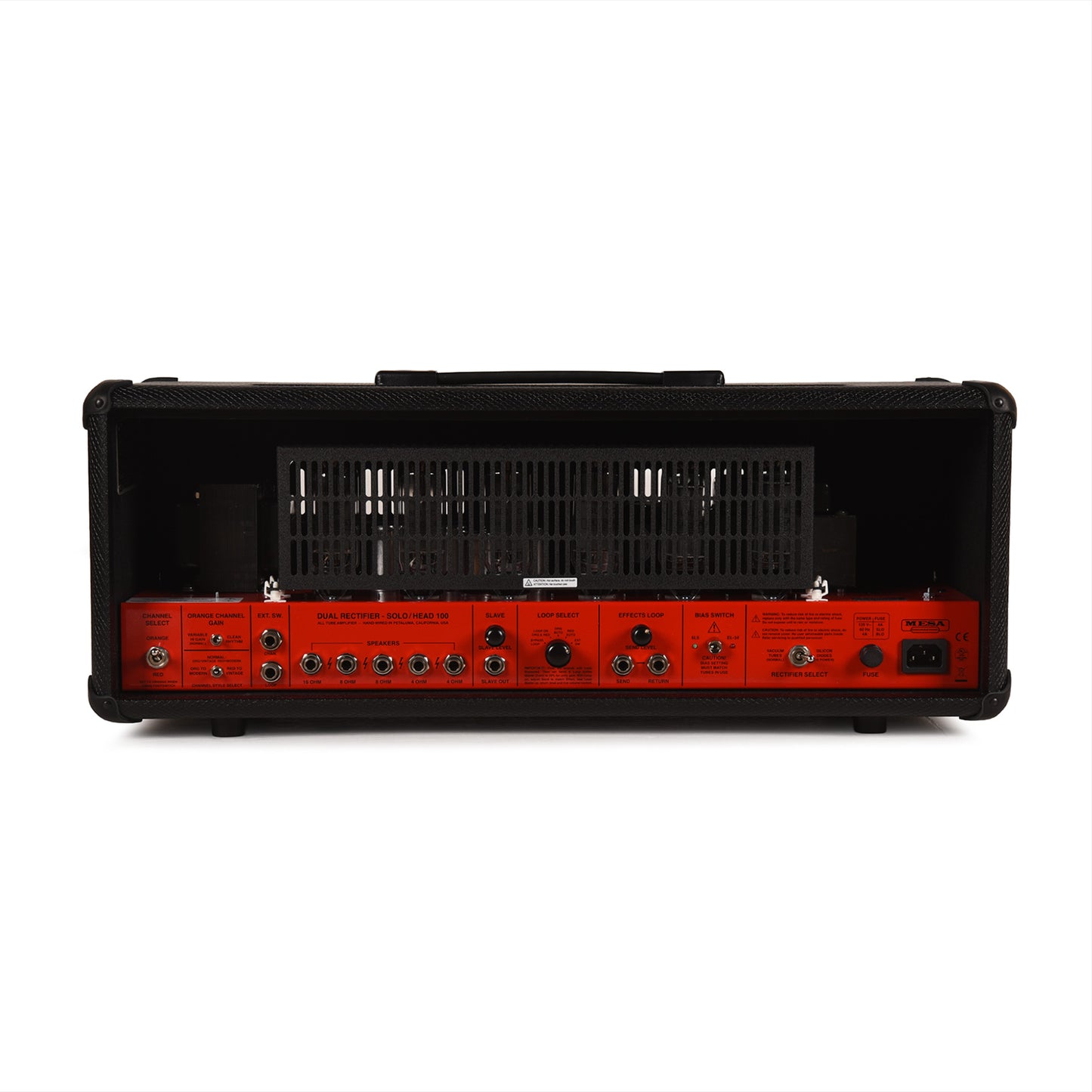 Mesa/Boogie 2-Channel 90s Dual Rectifier 100w Tube Amp Head Limited Black Snake Vinyl w/ Ferrari Rosso Red Chassis Amps / Guitar Amps / Guitar Heads