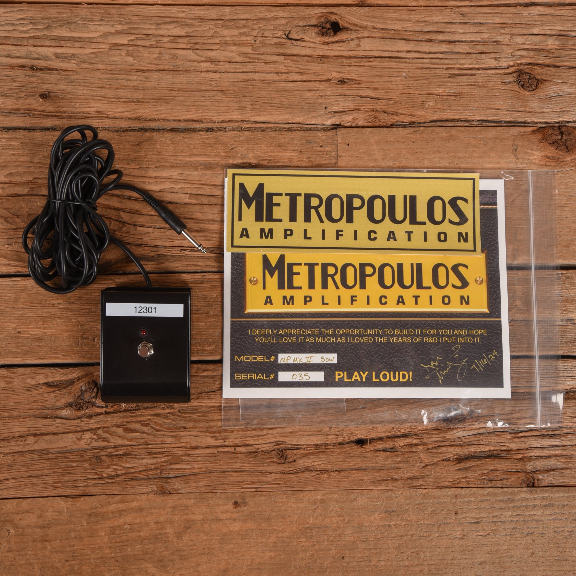 Metropoulos Metro-Plex MkII 50-Watt Head Amps / Guitar Amps / Guitar Cabinets