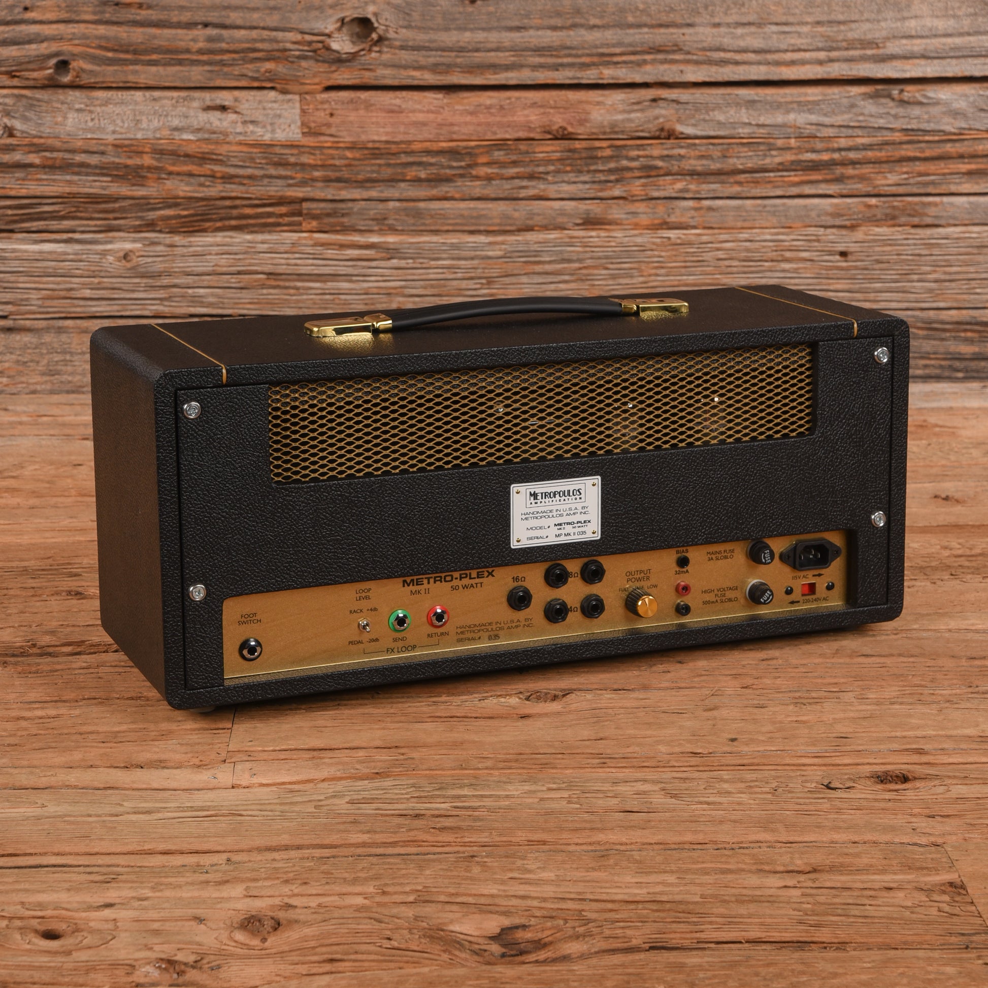 Metropoulos Metro-Plex MkII 50-Watt Head Amps / Guitar Amps / Guitar Cabinets