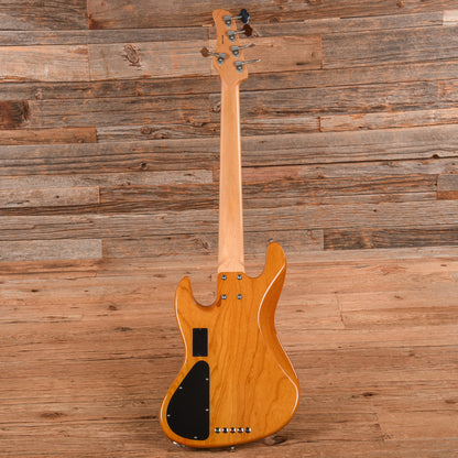 Mike Lull M5V Flame Maple Transparent Green 2017 Bass Guitars / 5-String or More