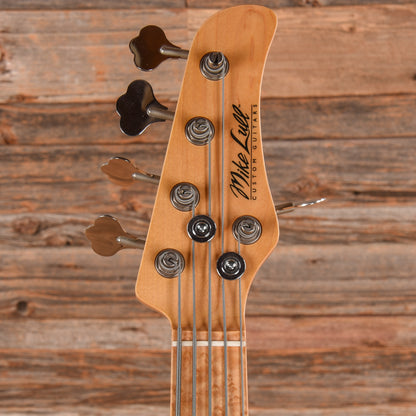 Mike Lull M5V Flame Maple Transparent Green 2017 Bass Guitars / 5-String or More