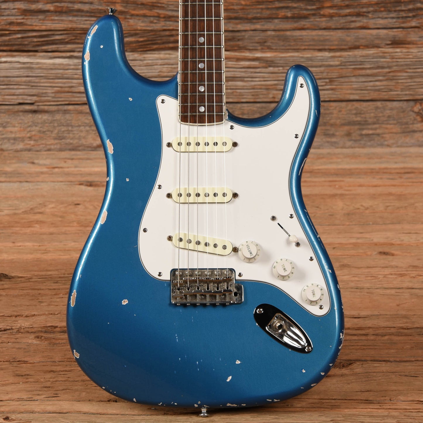 MJT S-Style w/Fender Eric Johnson Neck Lake Placid Blue Electric Guitars / Solid Body
