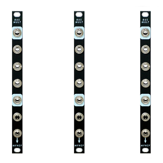 Moffenzeef Modular Bus Mult CV Distribution System 3-Pack w/Cables Keyboards and Synths / Synths / Eurorack