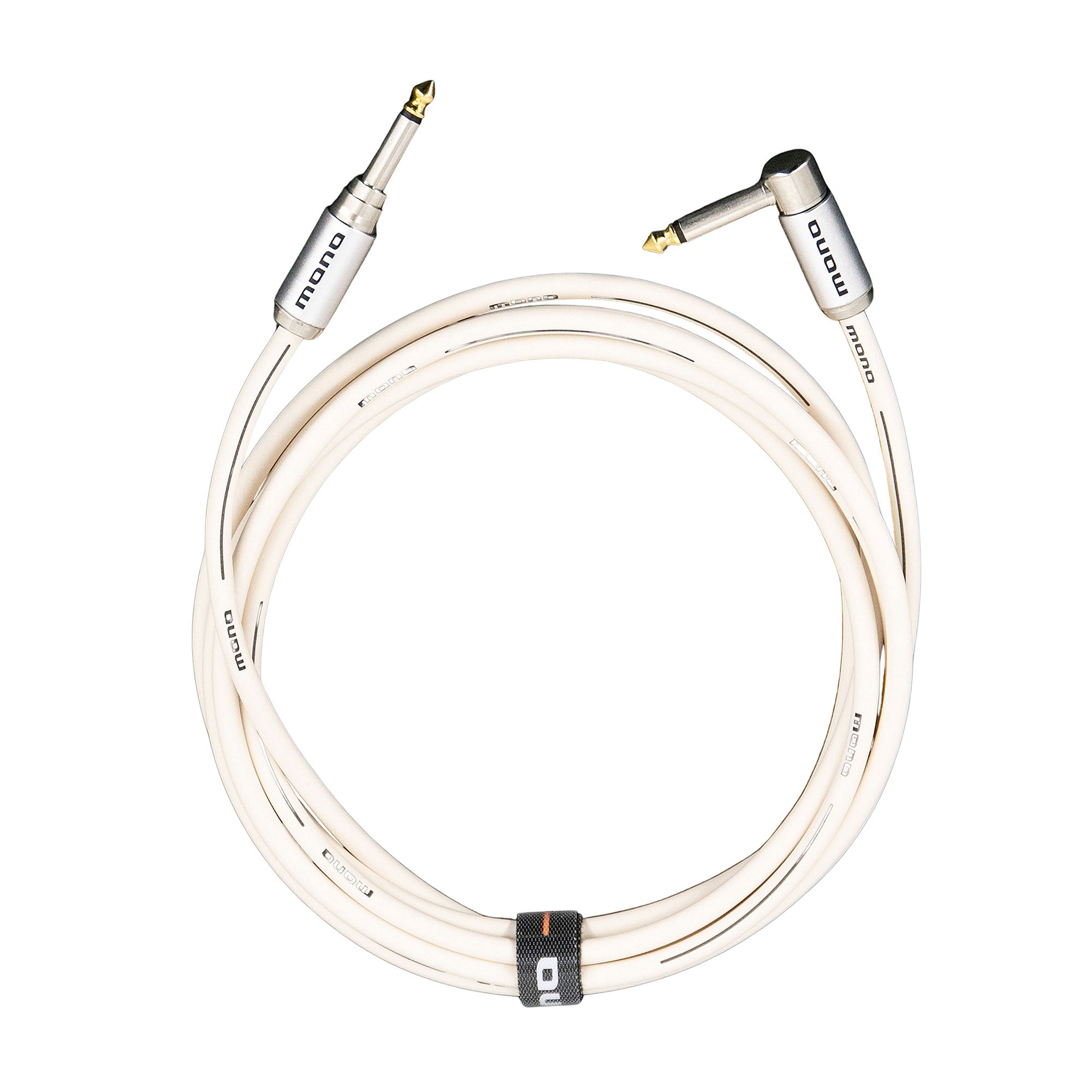 MONO Stage Instrument Cable Standard Angled to Silent 10' White ...