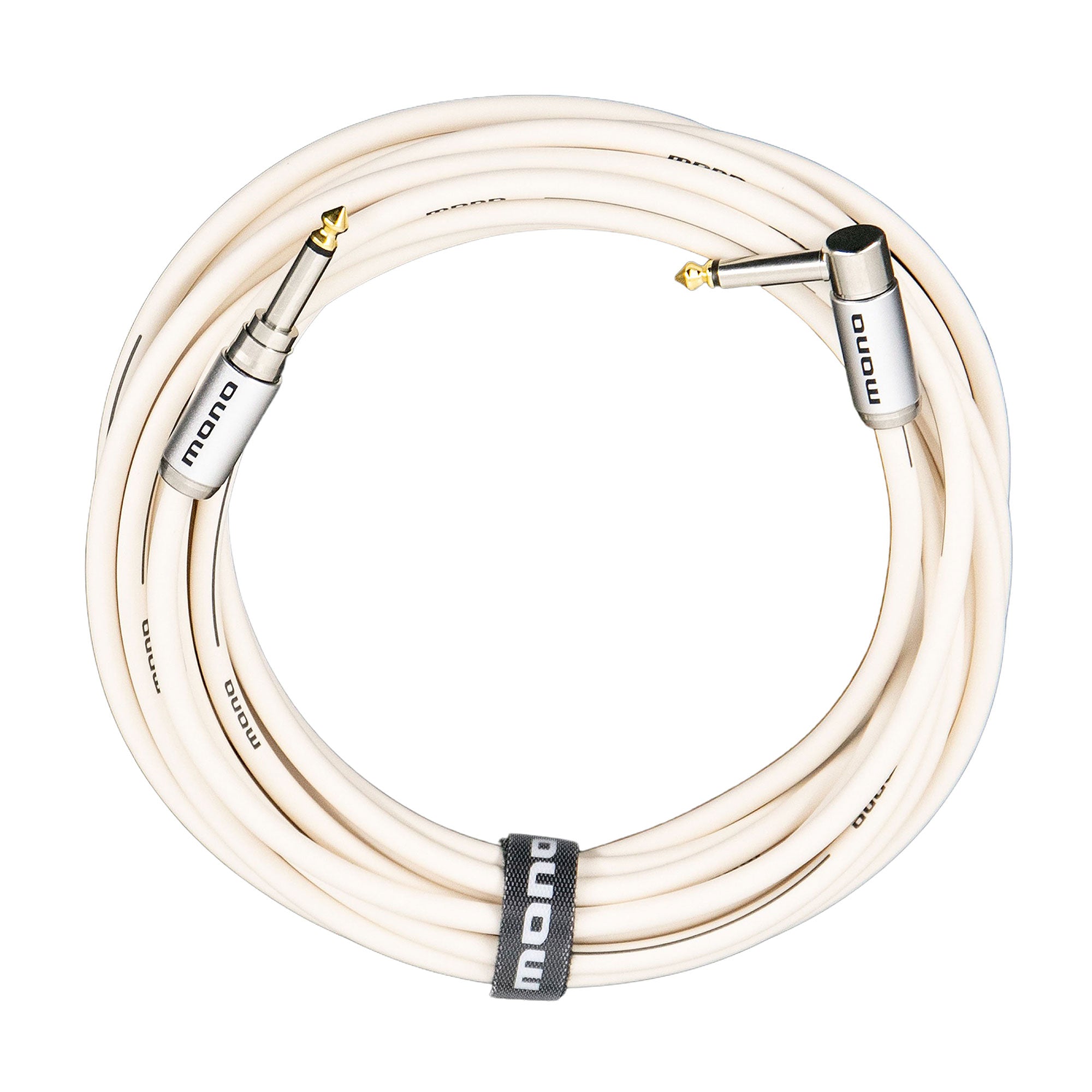 MONO Stage Instrument Cable Standard Angled to Silent 20' White ...