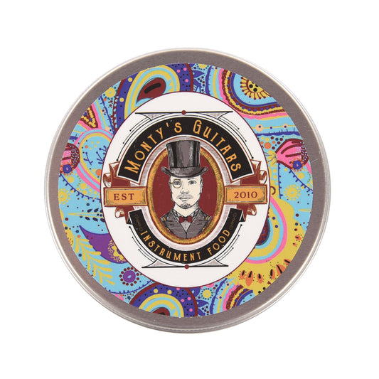 Monty's Instrument Food - The Original Guitar Nourishing Wax Tin Maintenance & Tools