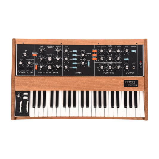 Moog Minimoog Model D Monophonic Analog Synthesizer Bob Moog Limited Edition White Oak Amps / Keyboard Amps