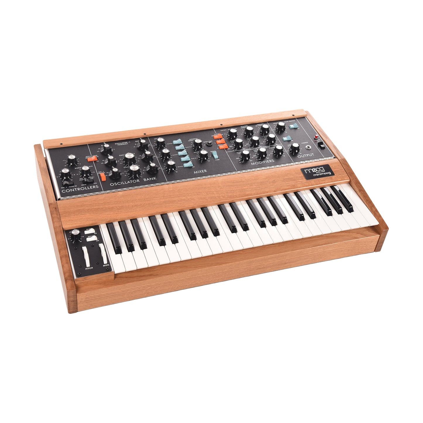 Moog Minimoog Model D Monophonic Analog Synthesizer Bob Moog Limited Edition White Oak Amps / Keyboard Amps