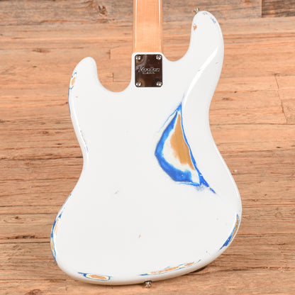 Moollon J Classic White Bass Guitars / 4-String