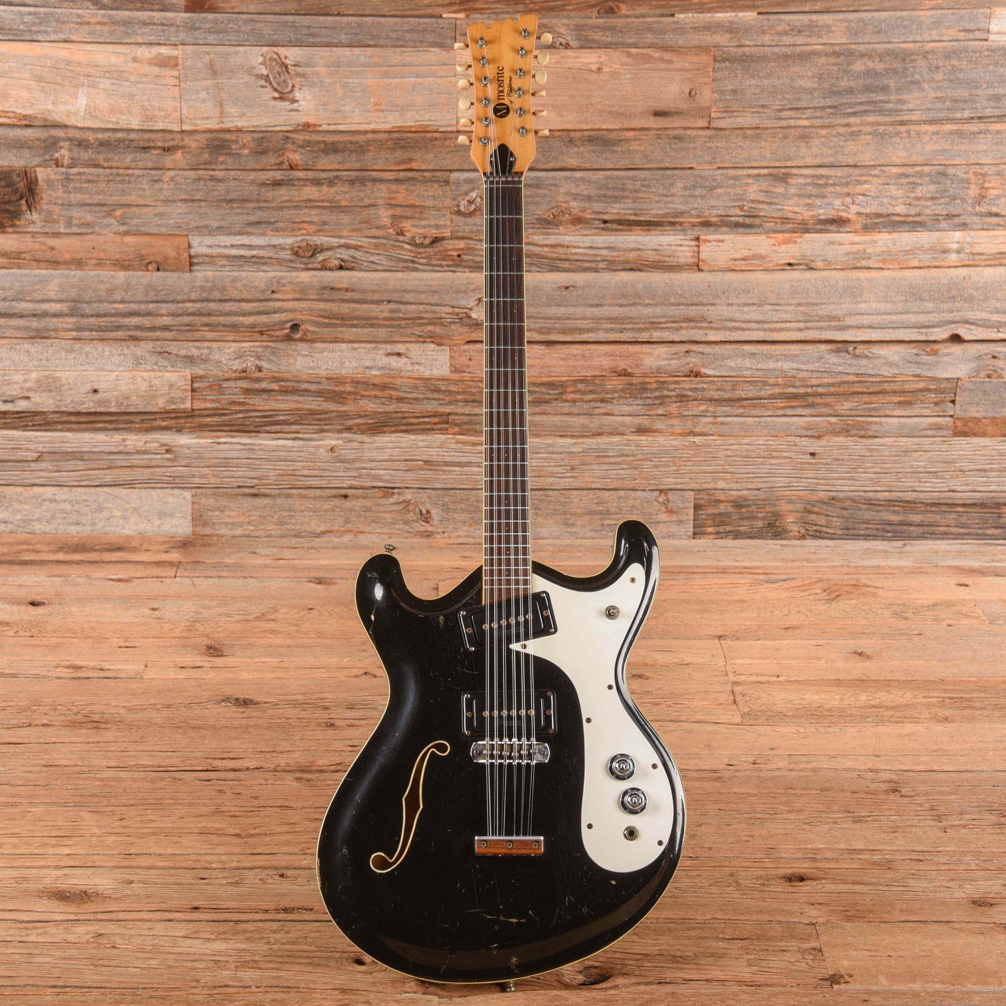 Mosrite Combo 12 String Black 1966 Electric Guitars