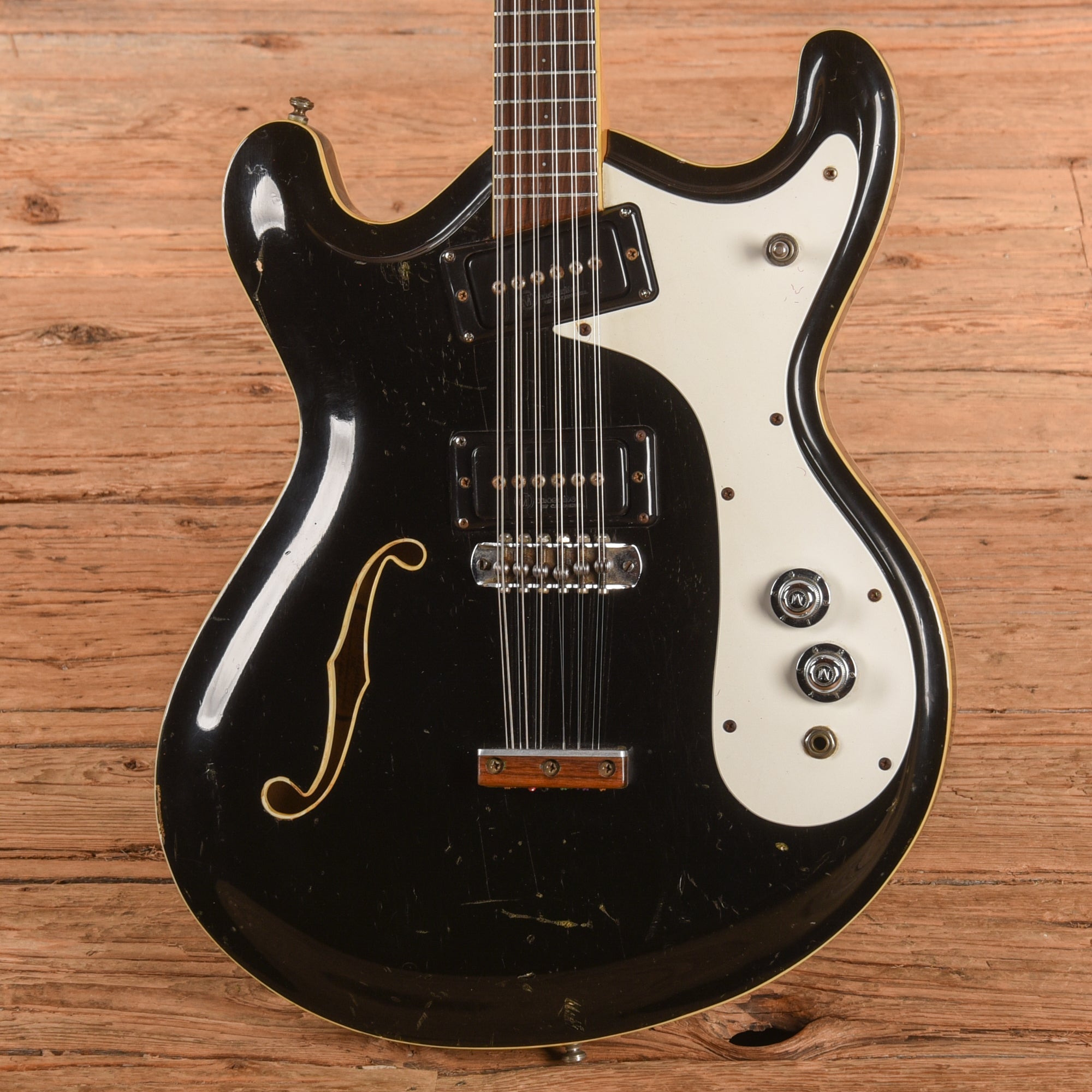 Mosrite Combo 12 String Black 1966 Electric Guitars
