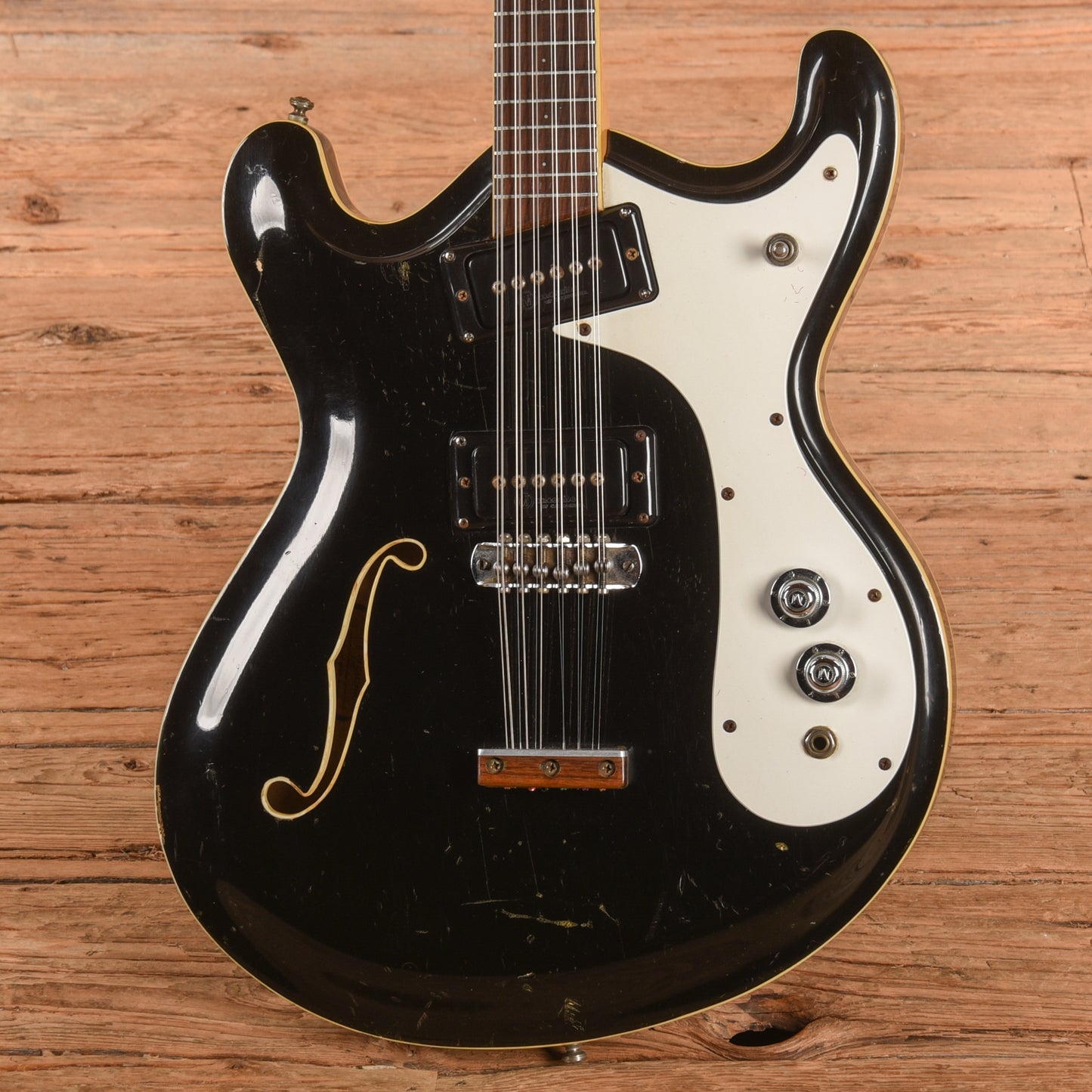 Mosrite Combo 12 String Black 1966 Electric Guitars