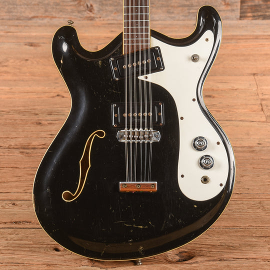 Mosrite Combo 12 String Black 1966 Electric Guitars
