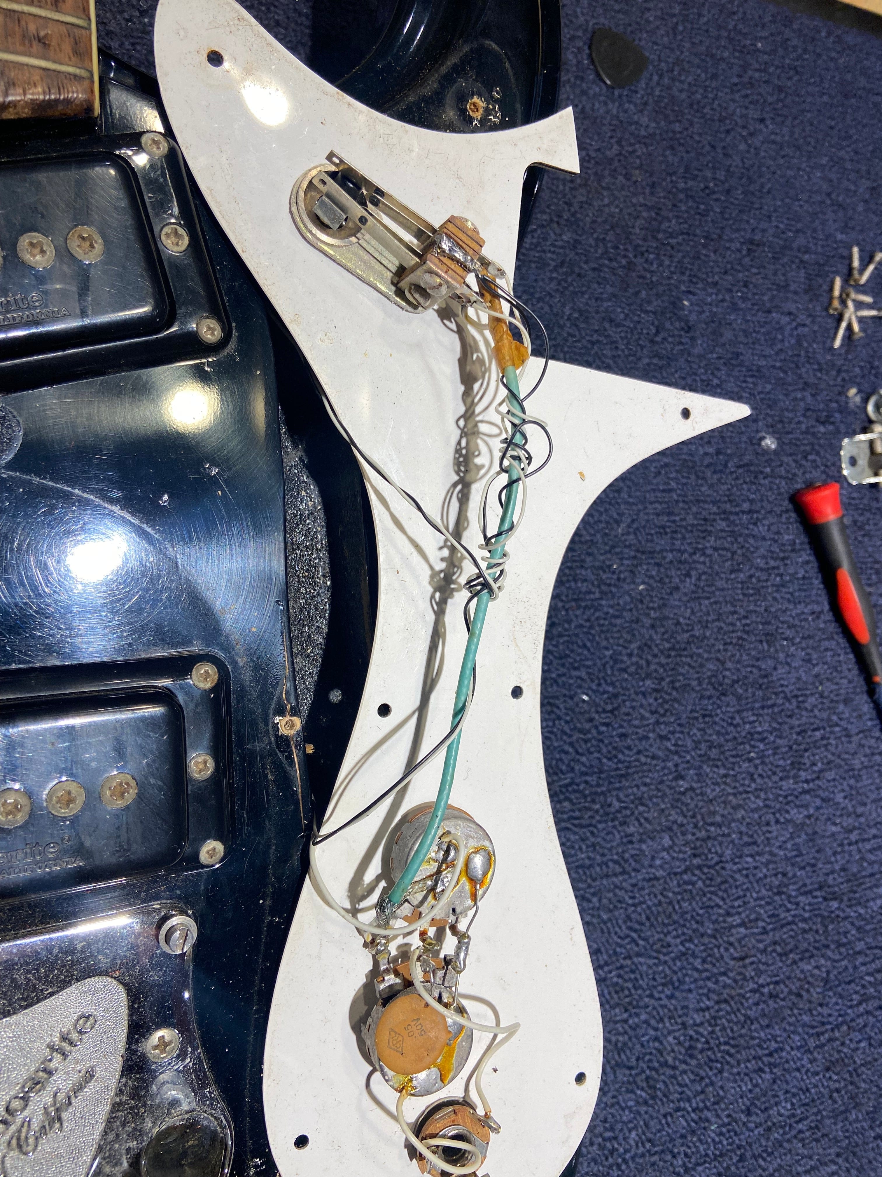 Mosrite Ventures Model Black 1966 Electric Guitars / Solid Body