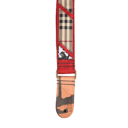 Mother Mary Designer Patch Strap w/Authentic Burberry Fabric Straps