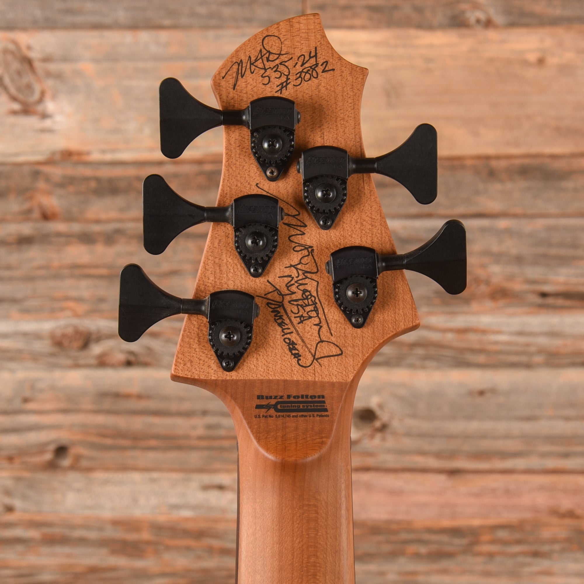 MTD 535 Myrtle Burl 10-Top Pink to Dark Amber Stain 2024 Bass Guitars / 5-String or More