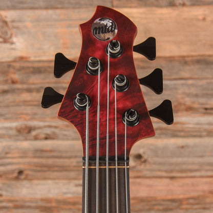 MTD 535 Myrtle Burl 10-Top Pink to Dark Amber Stain 2024 Bass Guitars / 5-String or More