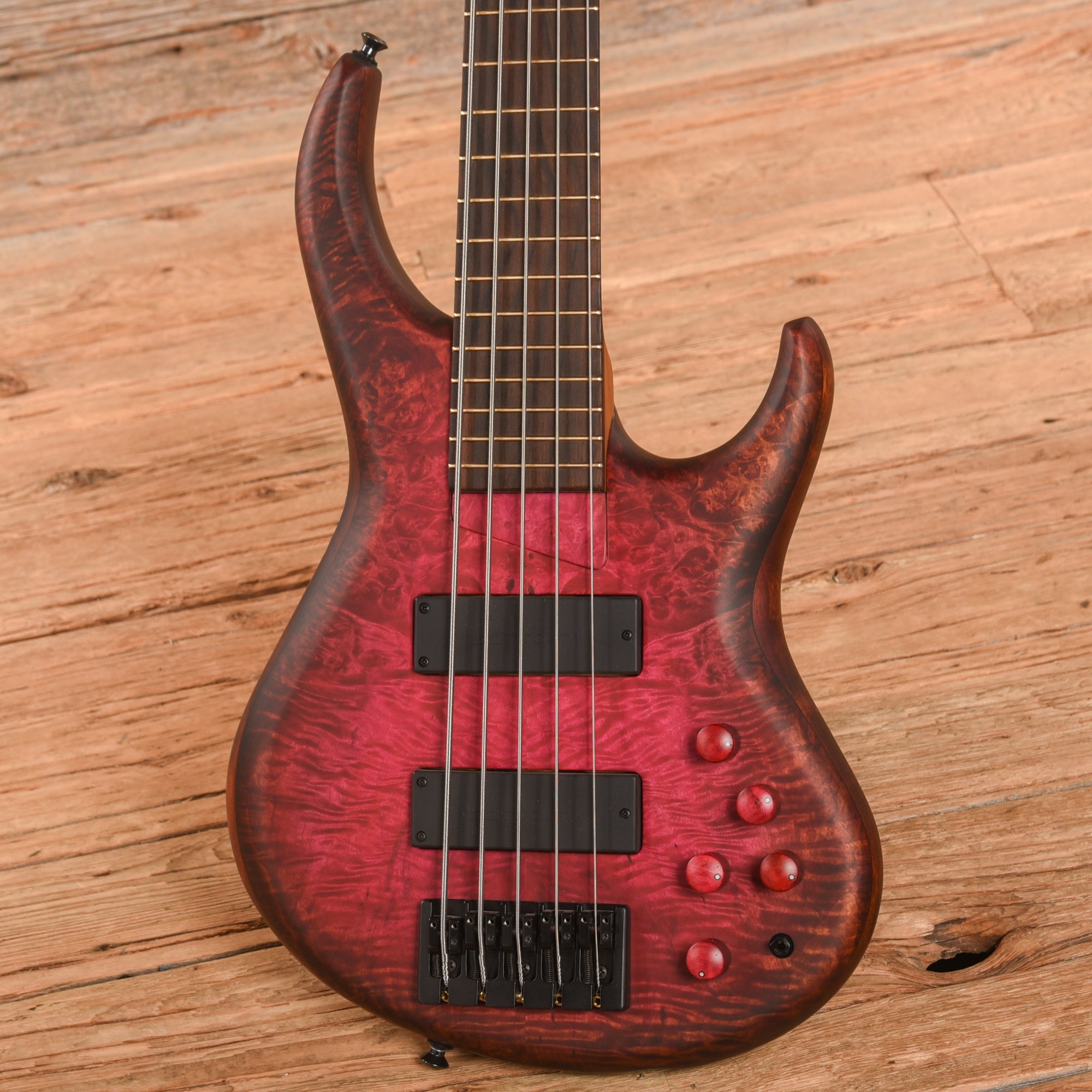 MTD 535 Myrtle Burl 10-Top Pink to Dark Amber Stain 2024 Bass Guitars / 5-String or More