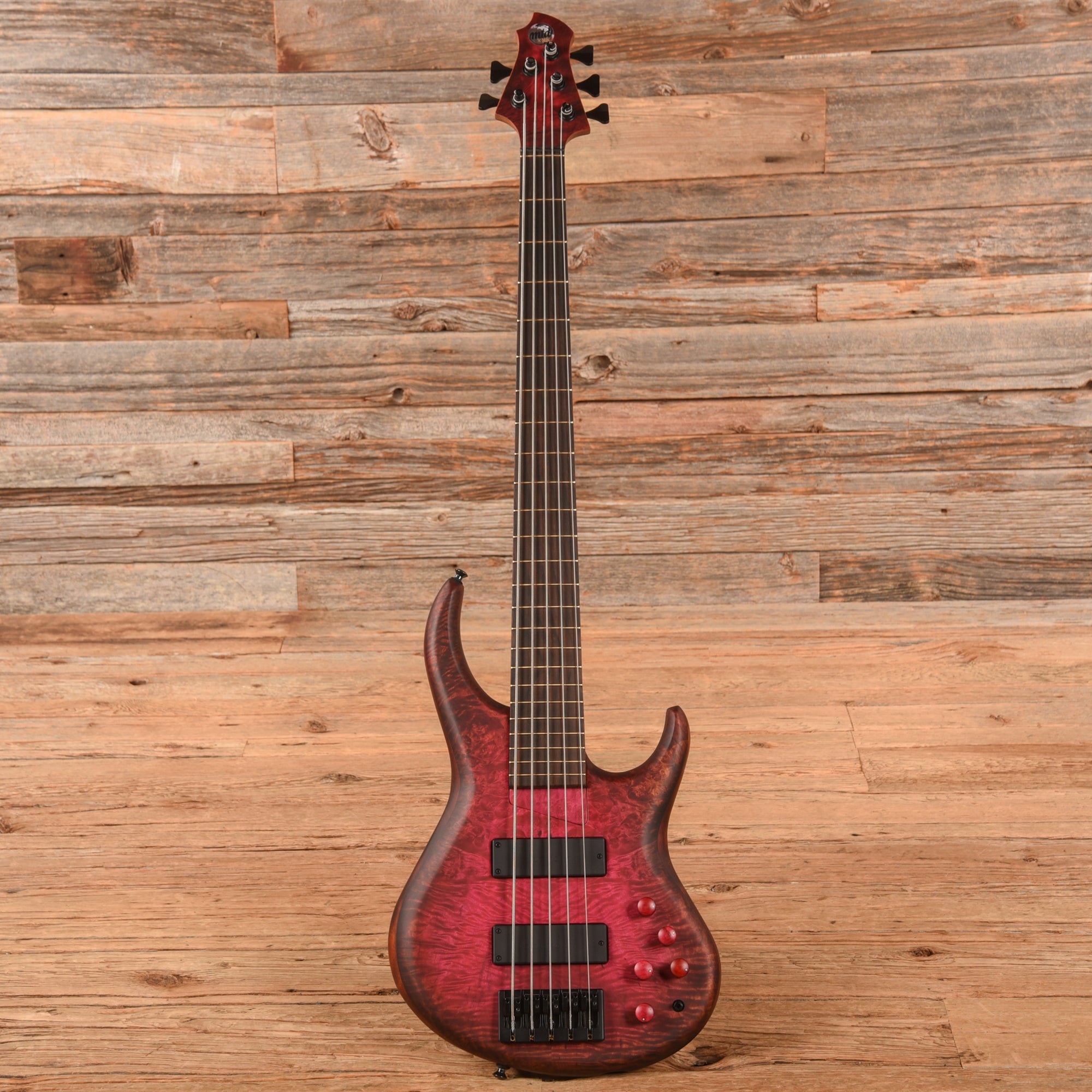 MTD 535 Myrtle Burl 10-Top Pink to Dark Amber Stain 2024 Bass Guitars / 5-String or More