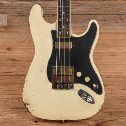 Mule Mulecaster Doublecut Baritone White Electric Guitars / Hollow Body