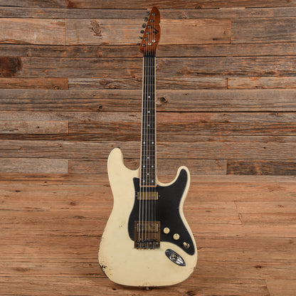 Mule Mulecaster Doublecut Baritone White Electric Guitars / Hollow Body