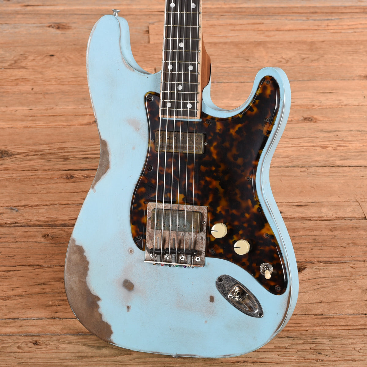 Mule Mulecaster Strat Blue Electric Guitars
