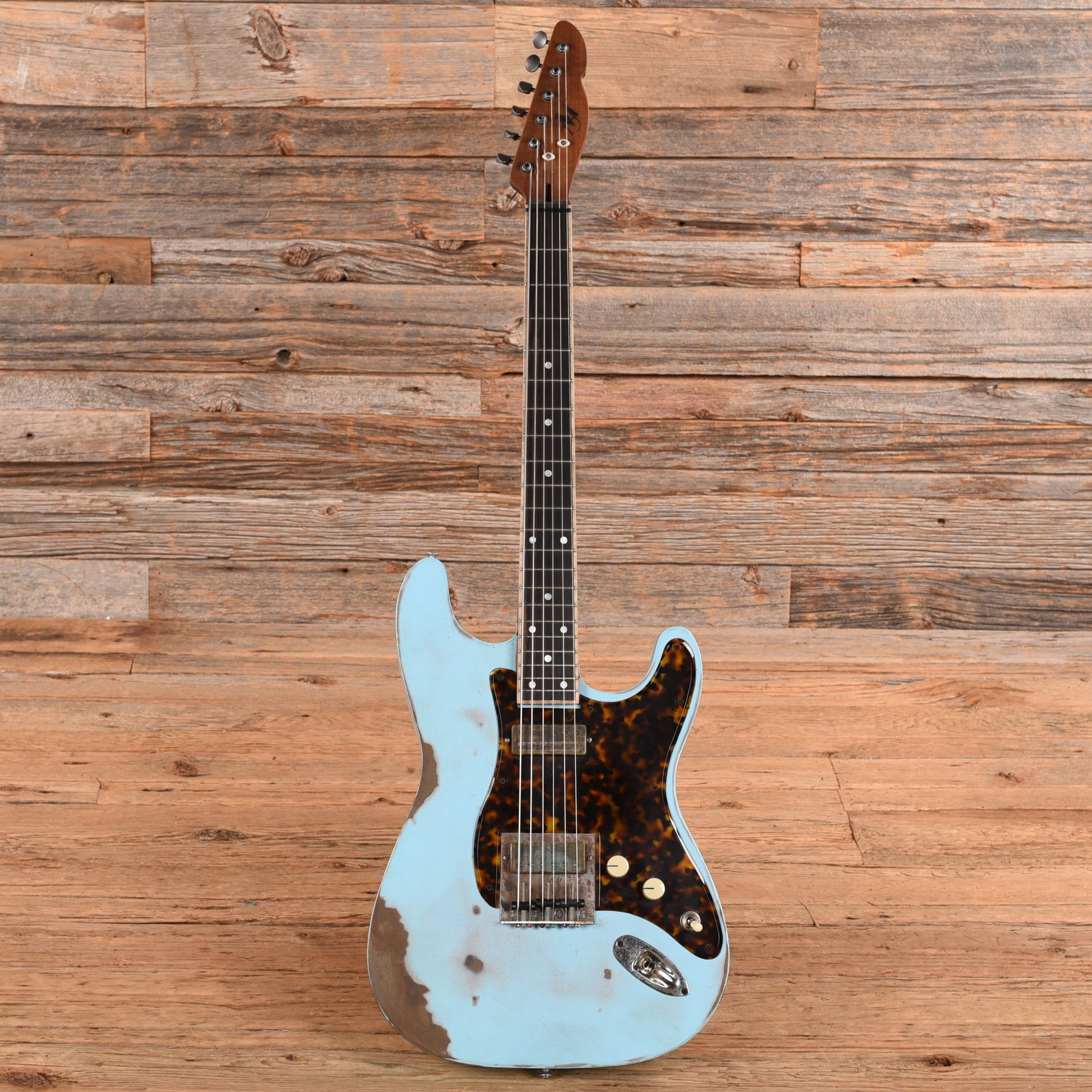 Mule Mulecaster Strat Blue Electric Guitars