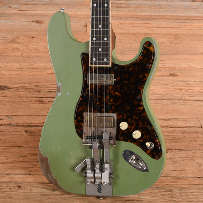 Mule Mulecaster Strat Palm Benders Green Electric Guitars