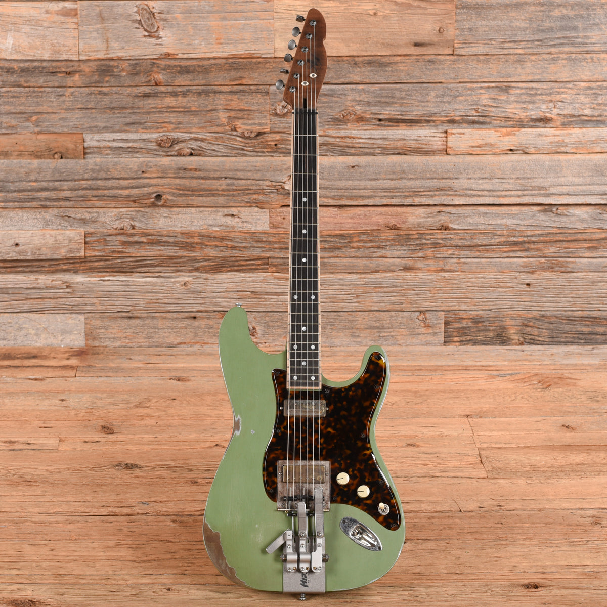 Mule Mulecaster Strat Palm Benders Green Electric Guitars