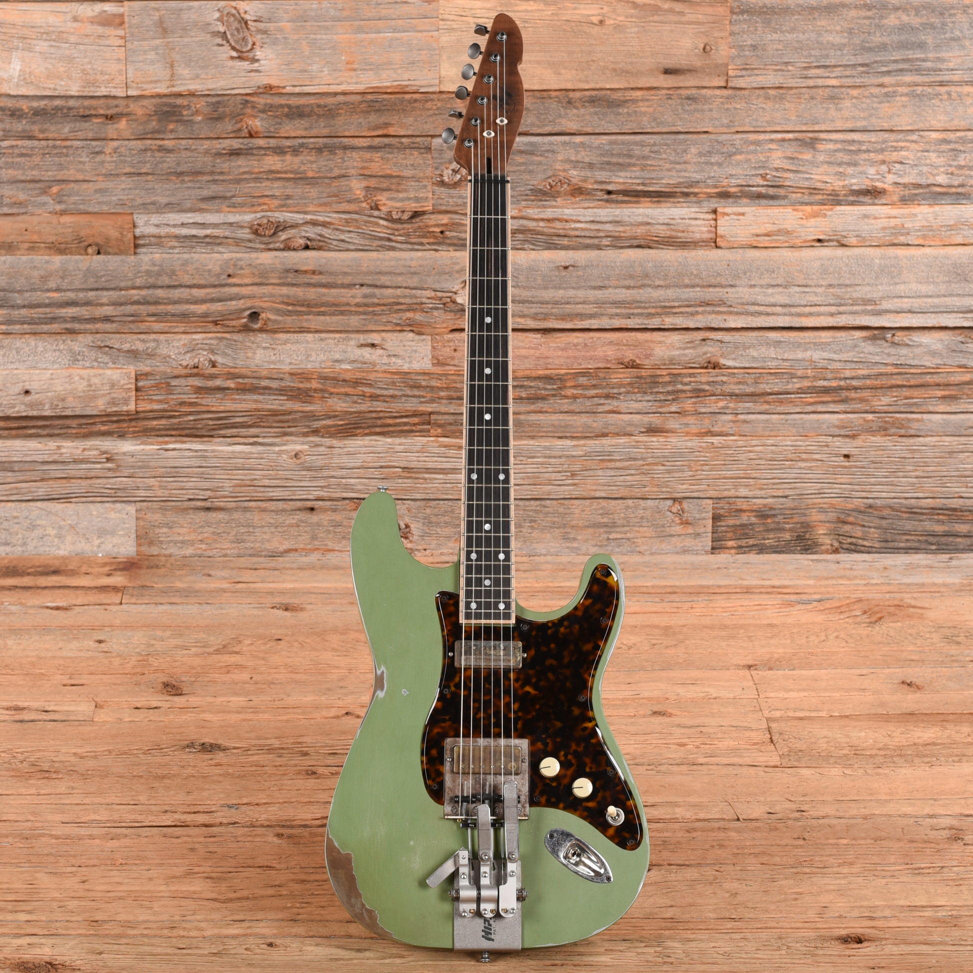Mule Mulecaster Strat Palm Benders Green Electric Guitars