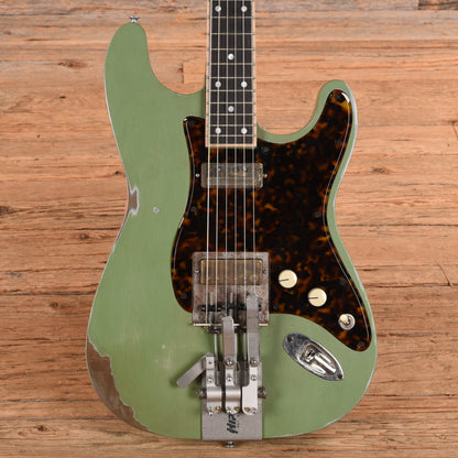 Mule Mulecaster Strat Palm Benders Green Electric Guitars