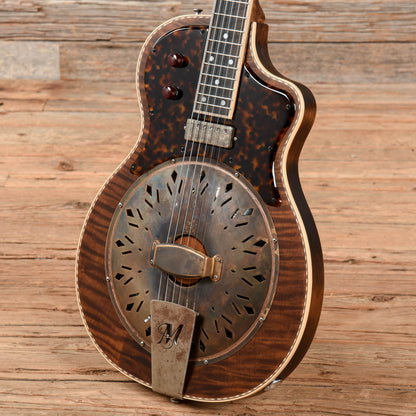 Mule Custom Mavis Cutaway Flame Maple Top Natural Electric Guitars / Semi-Hollow