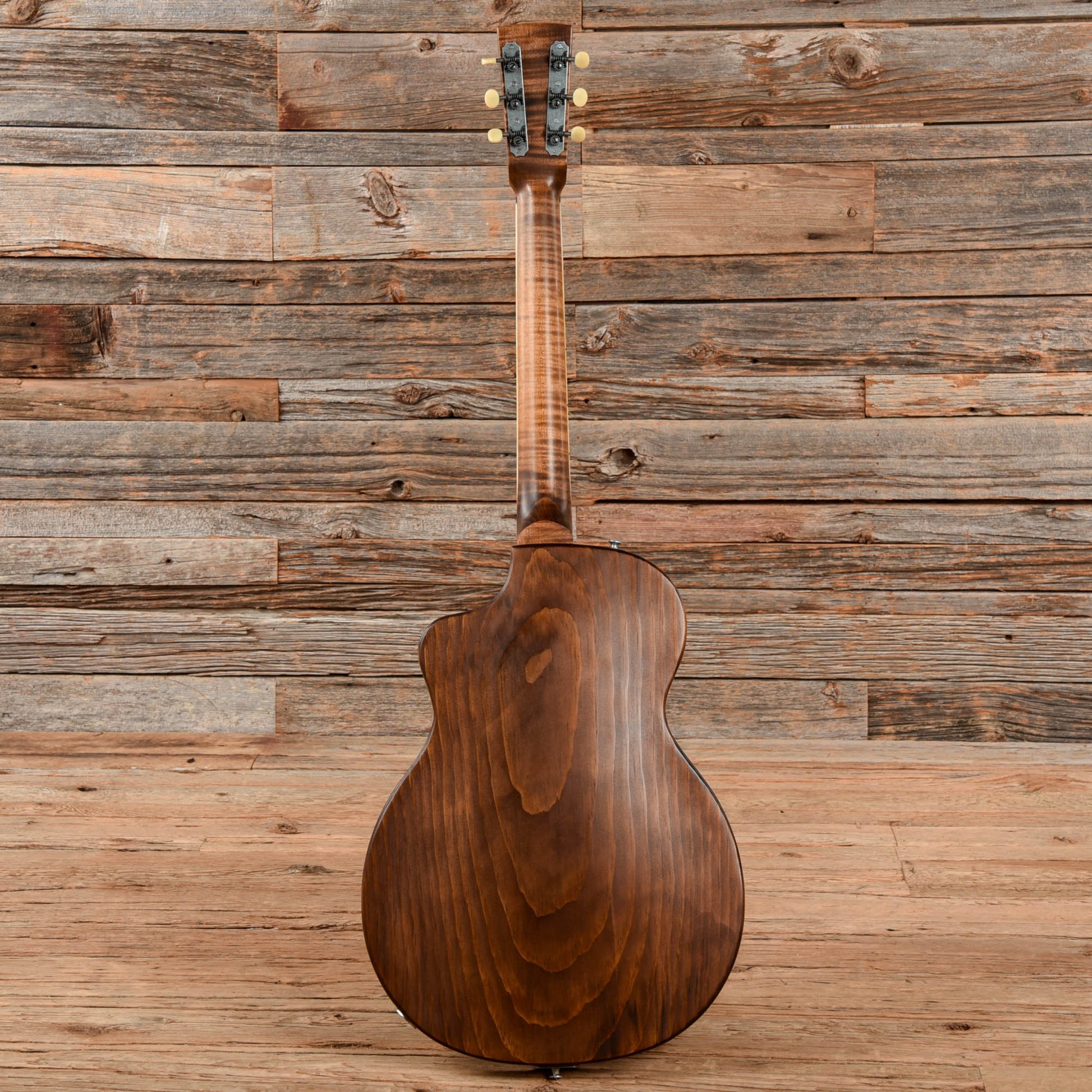 Mule Custom Mavis Cutaway Flame Maple Top Natural Electric Guitars / Semi-Hollow