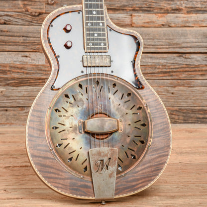 Mule Custom Mavis Cutaway Flame Maple Top Natural Electric Guitars / Semi-Hollow