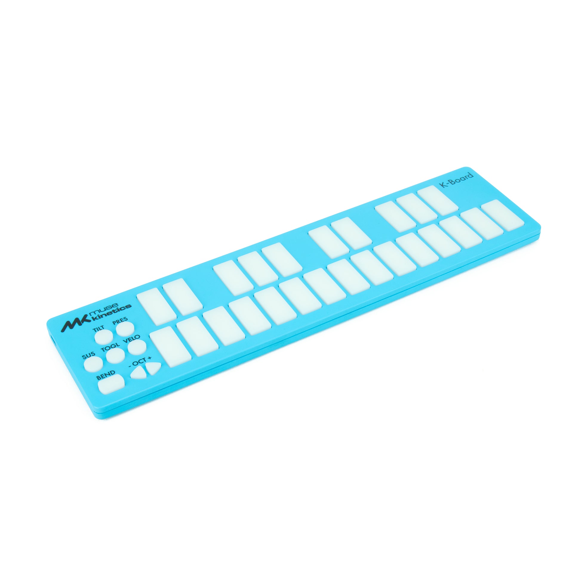Muse Kinetics K-Board C USB MIDI Mini Keyboard Controller Aqua Effects and Pedals / Controllers, Volume and Expression