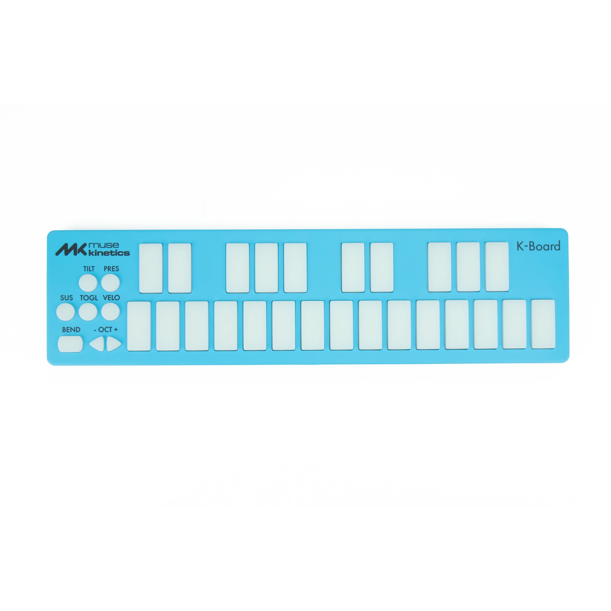 Muse Kinetics K-Board C USB MIDI Mini Keyboard Controller Aqua Effects and Pedals / Controllers, Volume and Expression
