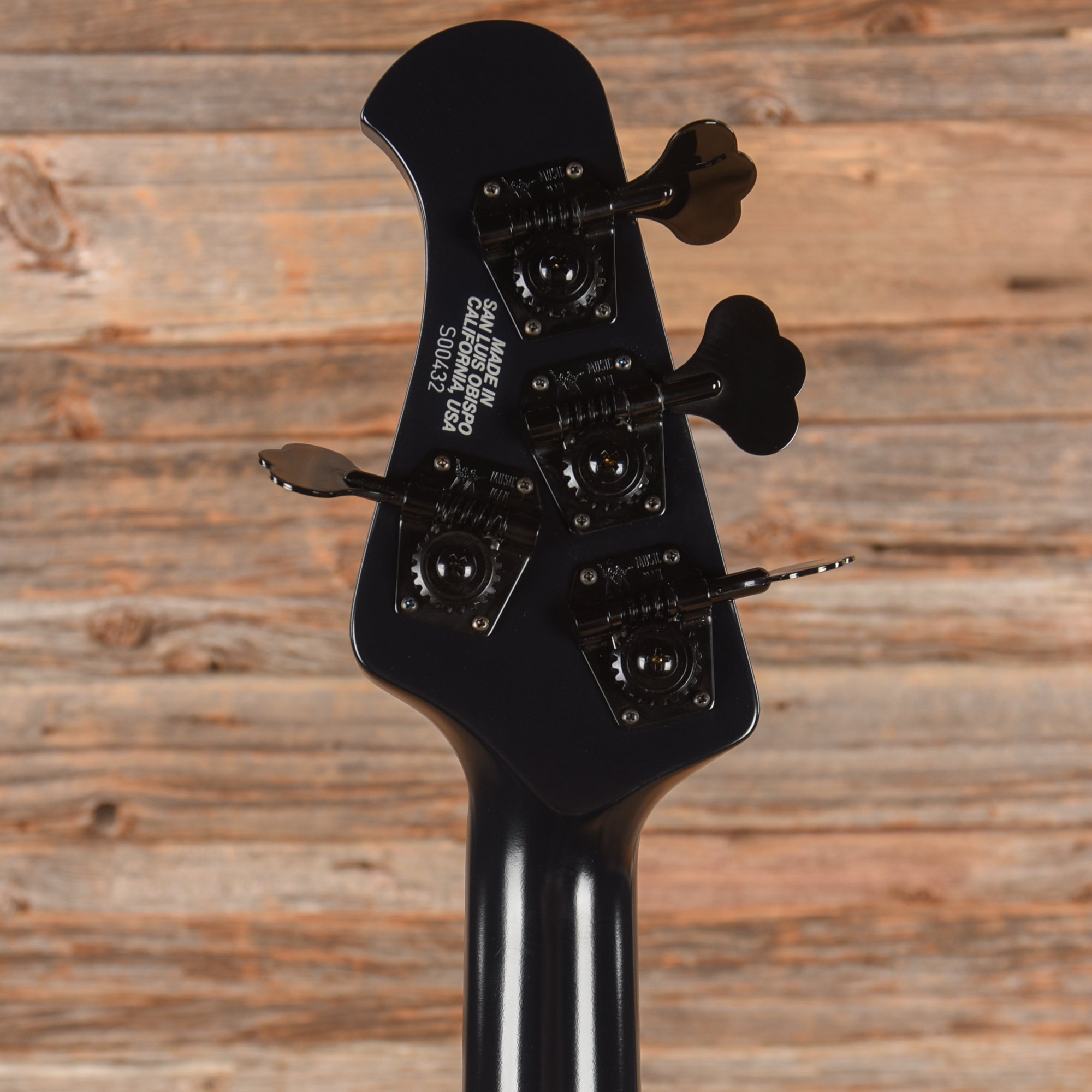 Music Man StingRay 4 H Neck-Through 3-Band EQ Stealth Black 2016 Bass Guitars / 4-String