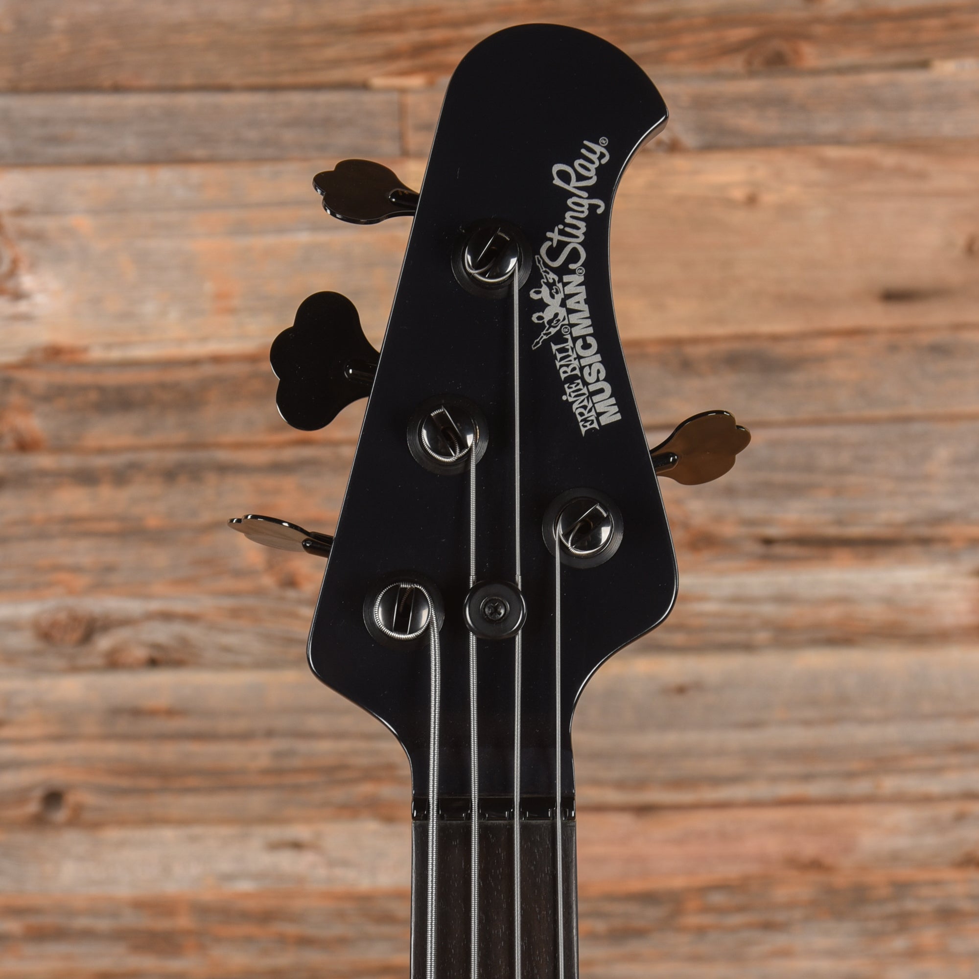 Music Man StingRay 4 H Neck-Through 3-Band EQ Stealth Black 2016 Bass Guitars / 4-String