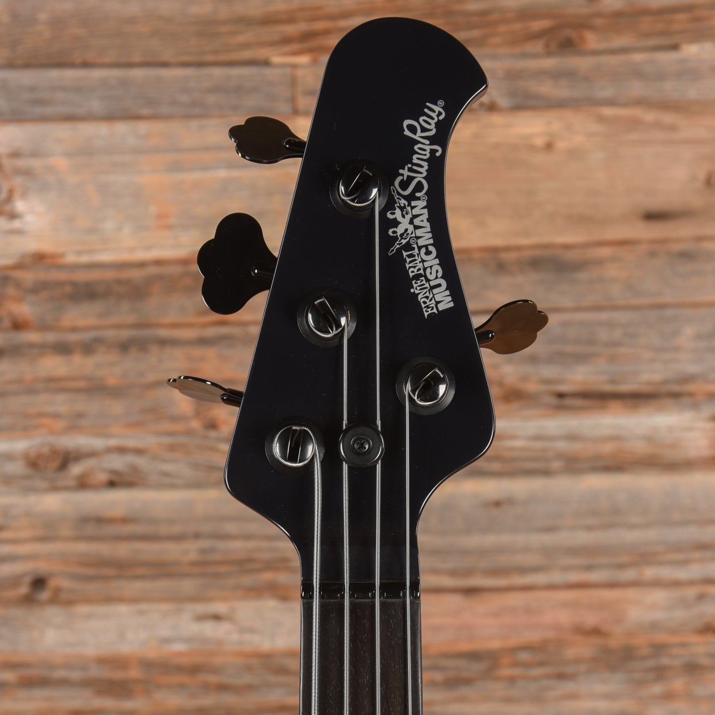 Music Man StingRay 4 H Neck-Through 3-Band EQ Stealth Black 2016 Bass Guitars / 4-String