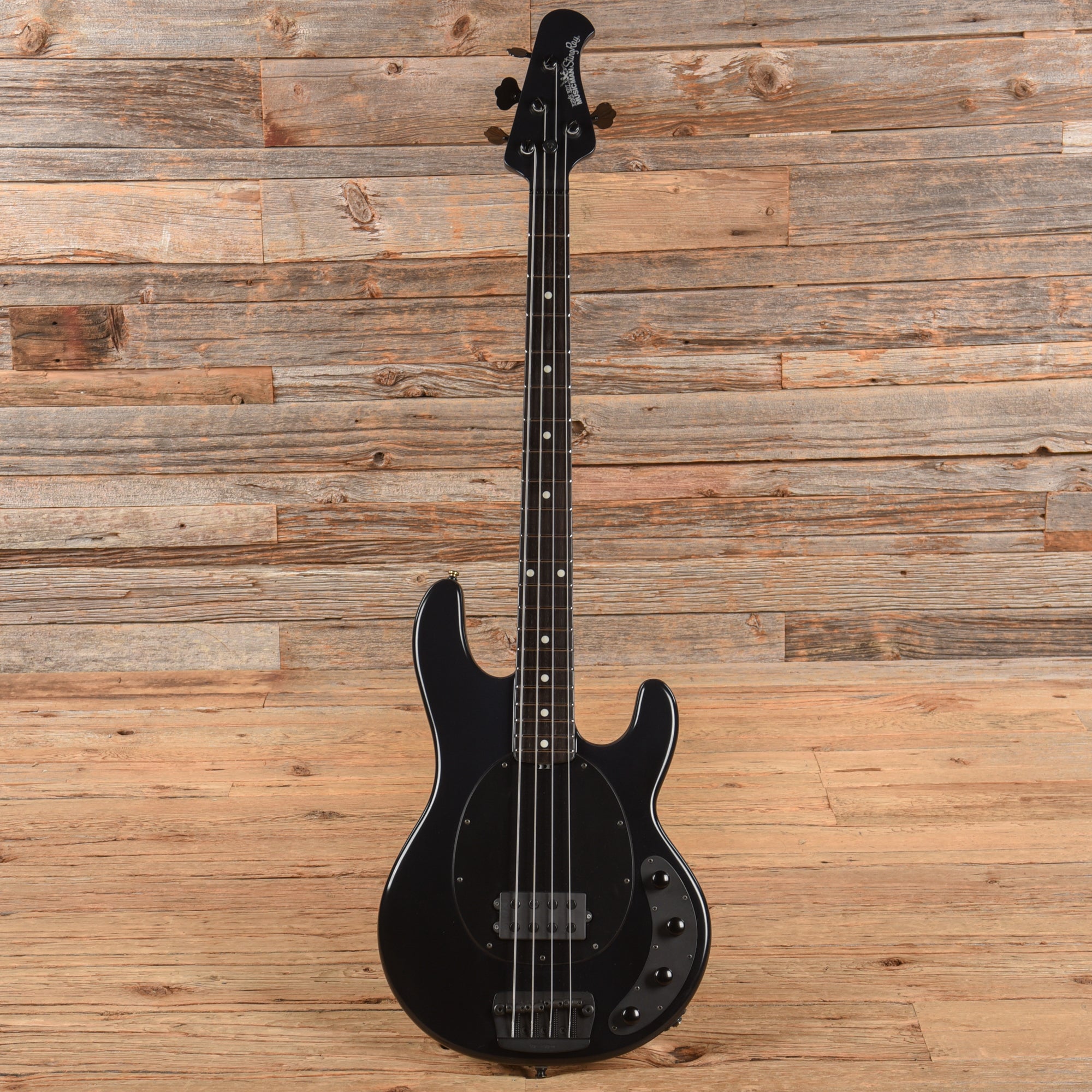 Music Man StingRay 4 H Neck-Through 3-Band EQ Stealth Black 2016 Bass Guitars / 4-String