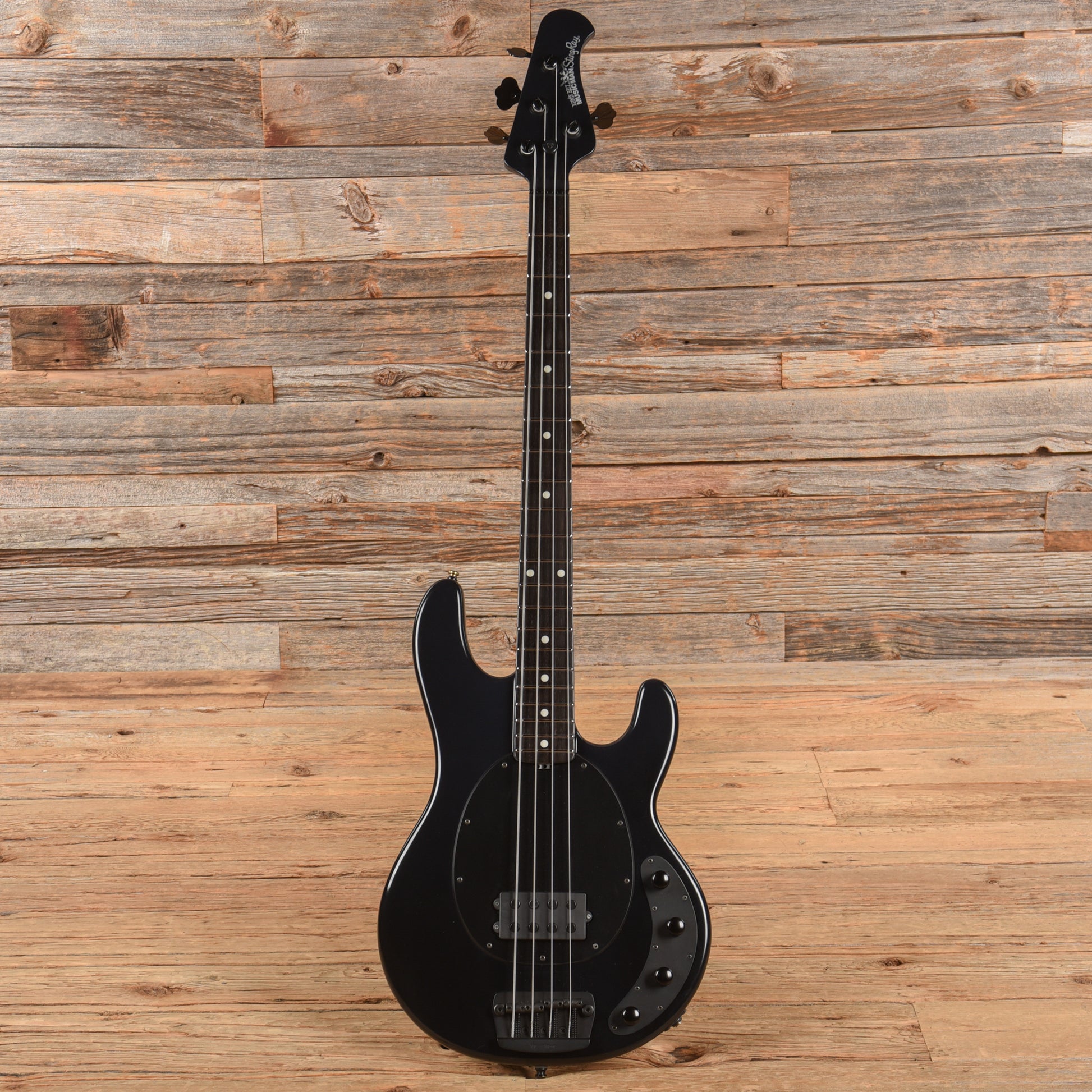 Music Man StingRay 4 H Neck-Through 3-Band EQ Stealth Black 2016 Bass Guitars / 4-String