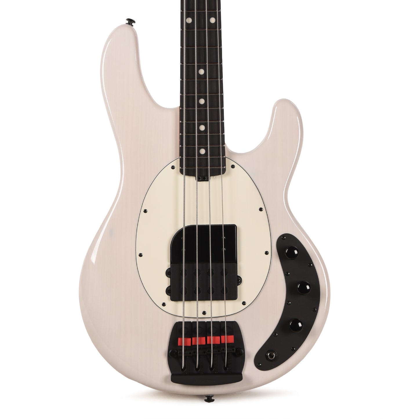 Music Man Tim Commerford Artist Series StingRay Bass Fight Night White Bass Guitars / 4-String