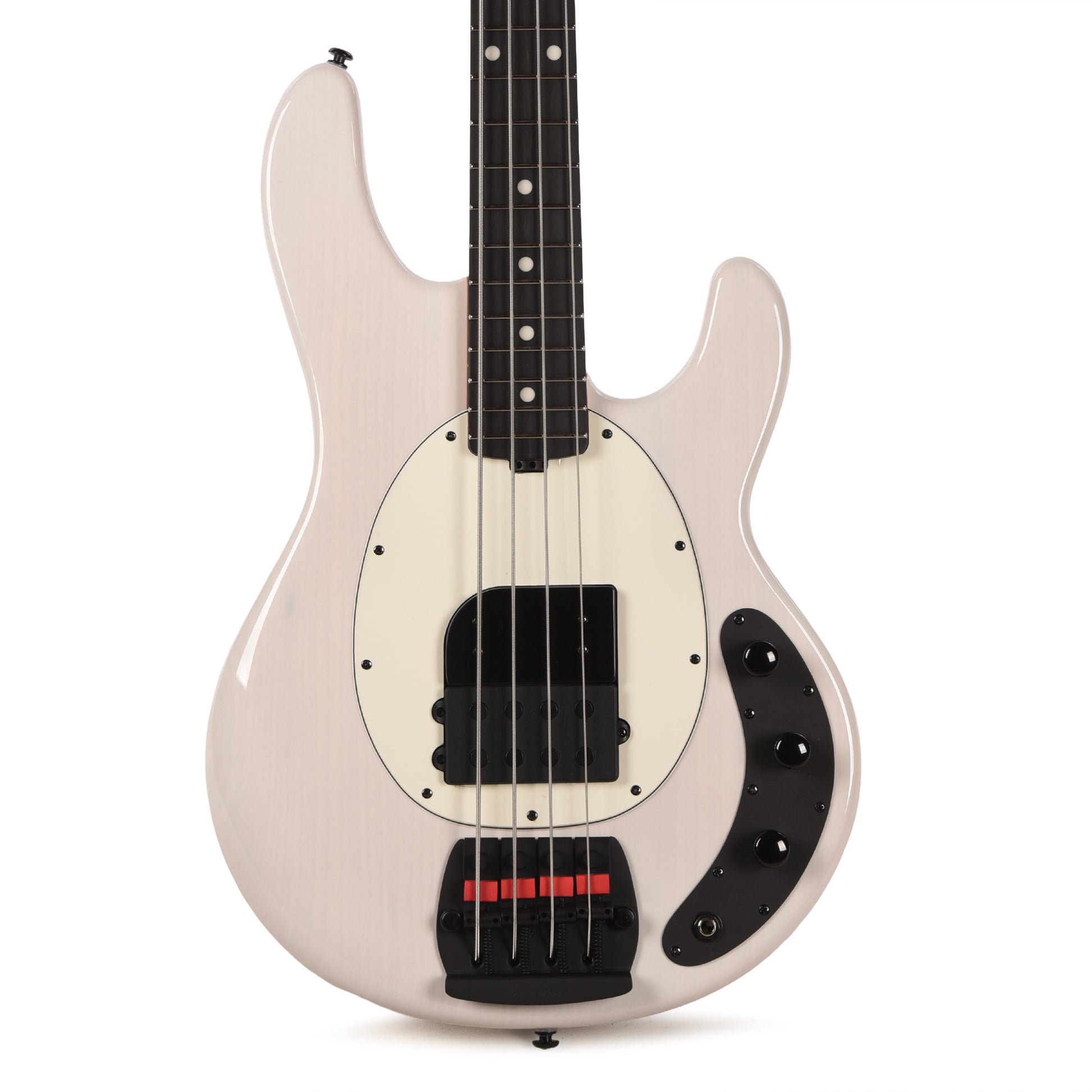 Music Man Tim Commerford Artist Series StingRay Bass Fight Night White Bass Guitars / 4-String
