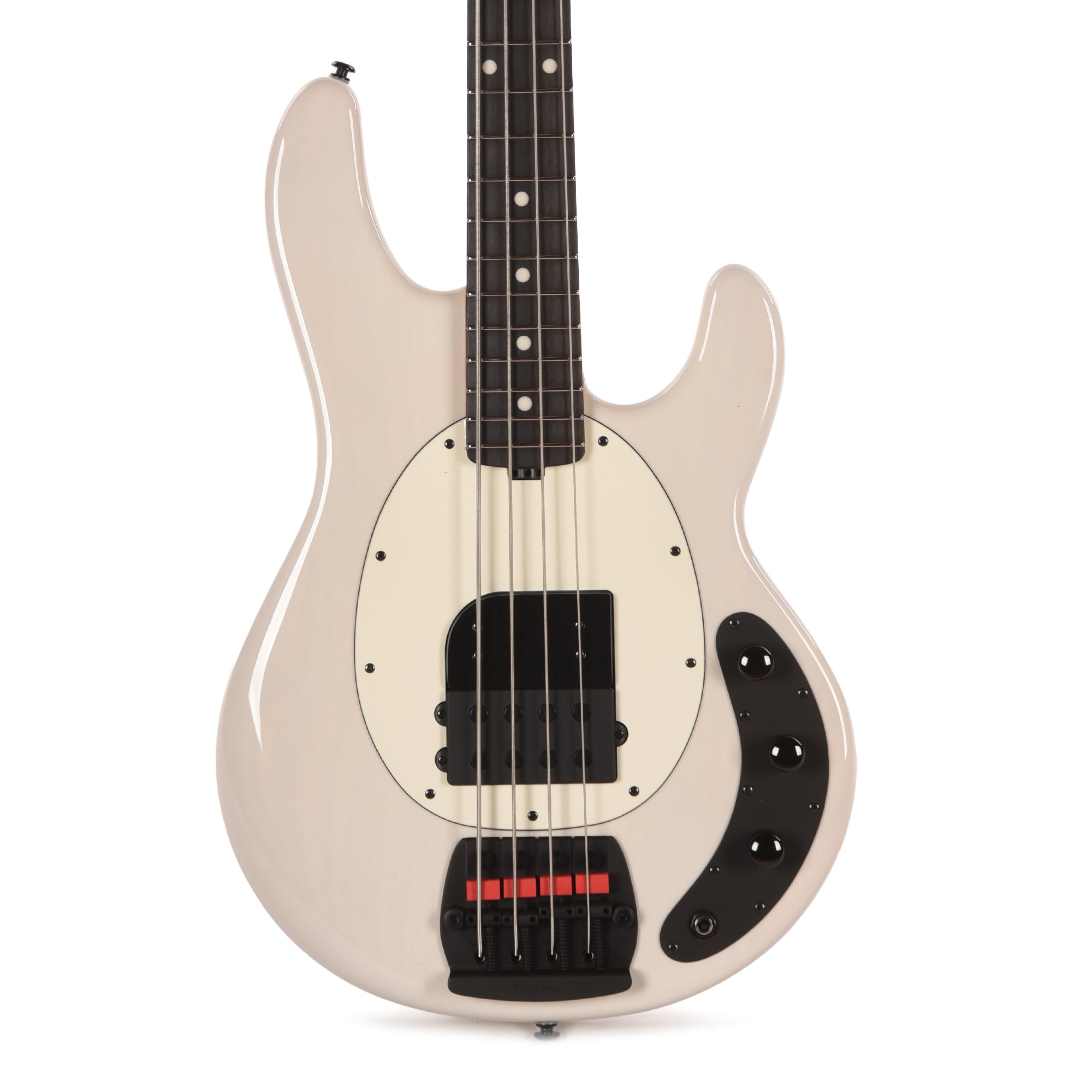 Music Man Tim Commerford Artist Series StingRay Bass Fight Night White Bass Guitars / 4-String